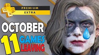 PS Plus Extra amp Premium Games October 2024  11 Games Are Leaving  Platinum Difficulty amp Time [upl. by Lamok]