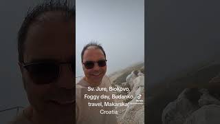 Sv Jure Biokovo Foggy day Budanko travel Makarska Croatia budankotravel skywalkbiokovotaxi [upl. by Ruosnam88]