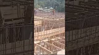 Steel fixing for the first floor beams at Kisian market [upl. by Marpet423]