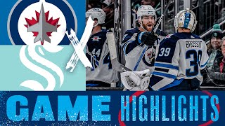 Seattle Kraken vs Winnipeg Jets  Game Highlights [upl. by Harwilll798]