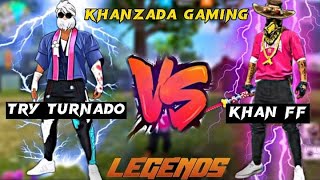 TRY TURNADO 🖥 vs KHAN FF 📱 1VS1 FRIENDLY MATCH  KHANZADA GAMING [upl. by Soulier]