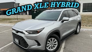 2024 Grand highlander hybrid XLE full review Interior and exterior [upl. by Ocko]