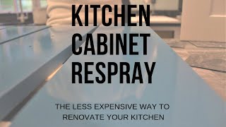 How to Paint Kitchen Cabinets with a Paint Sprayer [upl. by Rae]