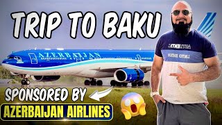 Flying TO AZERBAIJAN  SPONSORED BY AZERBAIJAN AIRLINES AZAL  FIRST VLOG [upl. by Nirrol]