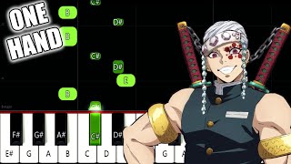 Zankyou Sanka  Demon Slayer Kimetsu no Yaiba Yuukakuhen OP  SLOW EASY Piano Tutorial [upl. by Howenstein168]