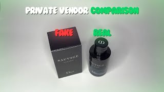 REAL VS FAKE PRIVATE VENDOR COLOGNE COMPARSION So You Dont Have To [upl. by Halley]