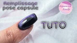 REMPLISSAGE ONGLE EN GEL SUR CAPSULE [upl. by Ainirtac21]