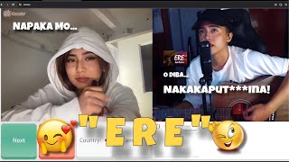 SINGING TO STRANGERS ON OMETV  BEST REACTION E R E🥰🎸 o diba… nakaka… [upl. by Atteuqihc]