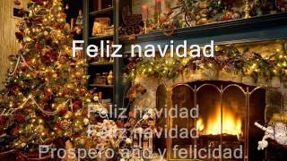 KaraokeInstrumental Feliz Navidad My Guitar Cover Lyrics on screen [upl. by Caleb527]