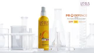 Lotusprofessional PHYTORX SUNBLOCK MIST spf50  OifFree mattefinish  waterresistant [upl. by Clougher316]