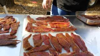 Making venison  deer  jerky Part Two [upl. by Namijneb989]