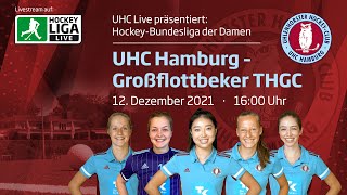 UHC Live  UHC vs GTHGC  Hallenhockey Bundesliga Damen  12122021  1600 h [upl. by Mcgannon]