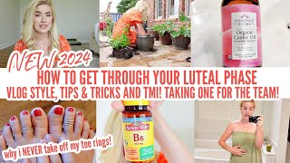 HOW TO GET THROUGH LUTEAL PHASE  TMI  TIPS amp TRICKS VLOG  CASTOR OIL  CLEANING MOTIVATION [upl. by Dabbs]