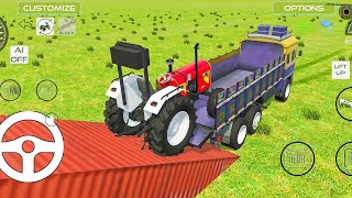 Tractor And Truck in Indian Vehicle Simulator 3d game 2024 [upl. by Hermie]