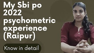 Self given analysis of sbi po Psychometric Test 20221st timebanking sbi [upl. by Palma697]