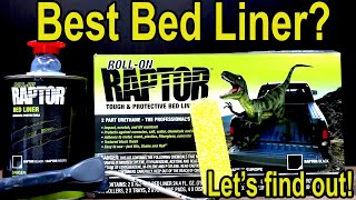 Best Bed Liner ROLL ON Raptor Herculiner Durabak POR15 DupliColor Iron Armor Flex Seal [upl. by Sisenej]