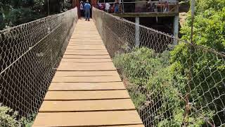 Un Puente colgante en Yosondua Oaxaca y las Cazcadas de La Sierra mixteca de Oaxaca Mexico [upl. by Lahcim264]