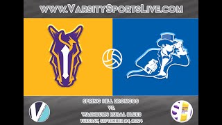 Spring Hill Broncos vs Washburn Rural Blues Volleyball 9242024 [upl. by Javed]