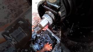 greasing wheel bearings on trailer mechanic greasing shortvideo [upl. by Ailesor]