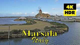 Marsala and Saline della Laguna Italy in 4K UHD HDR [upl. by Oivalf165]