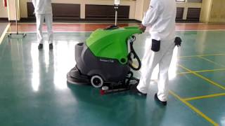 IPC Walk Behind Scrubber Dryer CT40 B50 Battery Version [upl. by Colver]