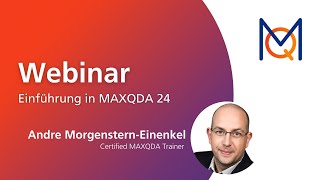 Webinar Einführung in MAXQDA 24 [upl. by Analise]