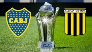 BOCA vs ALMIRANTE BROWN en VIVO  Copa Argentina 2024  16avos [upl. by Juditha]