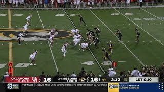 Oklahoma vs Missouri WILD Ending  2024 College Football [upl. by Gussie645]