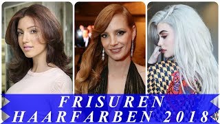 Trend frisuren und haarfarben 2018 [upl. by Elatnahc]