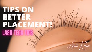 PLACEMENT amp DIRECTION  EYELASH EXTENSIONS 101  LASH TECH TIPS  BEGINNER LASH TIPS [upl. by Llenel]