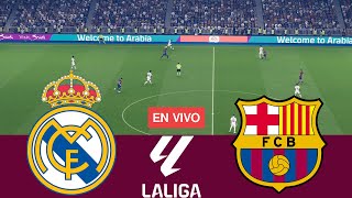 EN VIVO Real Madrid vs Barcelona La Liga Española 2425 Partido Completo  Simulación Videojuegos [upl. by Bagley]