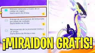 ✨ NUEVO CODIGO de MIRAIDON GRATIS en POKEMON UNITE CANJEAR CODIGOS POKEMON UNITE ✨ [upl. by Herzberg]