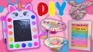 5 DIY Beautiful Things  CUTE CRAFTS  Colorful Planner Unicorn Magic Drawing Board and more [upl. by Bello]