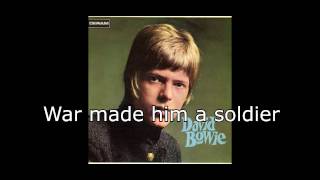 Little Bombardier  David Bowie  Lyrics [upl. by Gibbie]