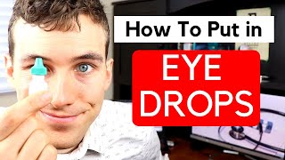 How to Put Eye Drops in Your Own Eyes  How to Use Eye Drops Without Flinching [upl. by Ahsenwahs]