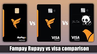 fampay visa card vs rupay card comparison which is best visa famcard [upl. by Tarah]