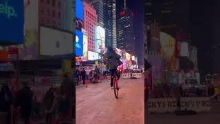 CRAZY TRICK IN NYC😱🗽shorts nyc stunt [upl. by Airet985]