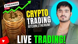 Crypto Live Trading  14 November  thetraderoomsss bitcoin ethereum cryptotrading [upl. by Enelak]