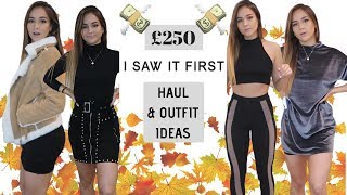 £250 AUTUMN CLOTHING HAUL  Oufit ideas  ISAWITFIRST [upl. by Marty]