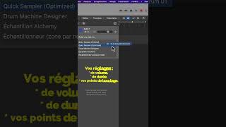 Tutoriel Logic Pro Français quotQuick Sampler Originalquot ou quotQuick Sampler Optimizedquot [upl. by Fancie671]