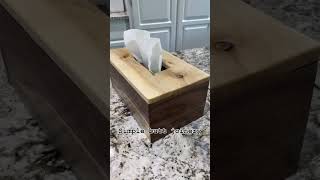 Kleenex box assembled artist walnut woodworker love [upl. by Atled112]