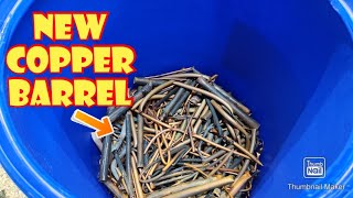 Starting a New Scrap Copper Barrel [upl. by Rednazxela]