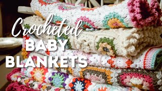 6 Absolutely Adorable Crocheted Baby Blankets [upl. by Ellehs]