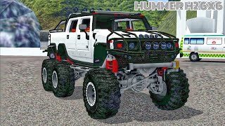 WHAT A MASSIVE TRUCK  HUMMER H2 6X6 MONSTER  BUSSID  nphdrive [upl. by Nnybor579]