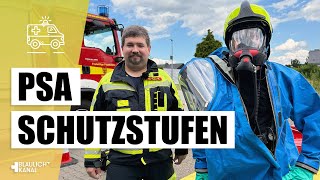 PSAStufen Schutzform 13 bei Gefahrguteinsätzen  So wählst du die richtige Schutzausrüstung [upl. by Kraul]