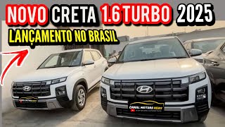 NOVO CRETA 16 TURBO 2025 CHEGA NO BRASIL É LANÇAMENTO [upl. by Nosduj]