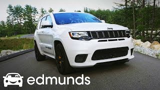 2018 Jeep Grand Cherokee Trackhawk Review  Test Drive  Edmunds [upl. by Alansen109]