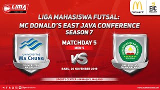 Mens UMC vs Unisma LIMA Futsal McDonalds East Java Conference Season 7 [upl. by Siriso]