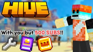 🔴HIVE LIVE WITH YOU BUT 500SUBS cs parties and zeqa [upl. by Palmer]