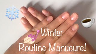 Winter Routine Manucure  Je Coupe mes Ongles❄️ [upl. by Adialeda]